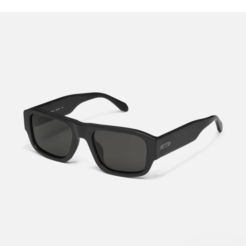 NWT Quay Australia Sunglasses Night Cap Matte Black Black Polarized Lens